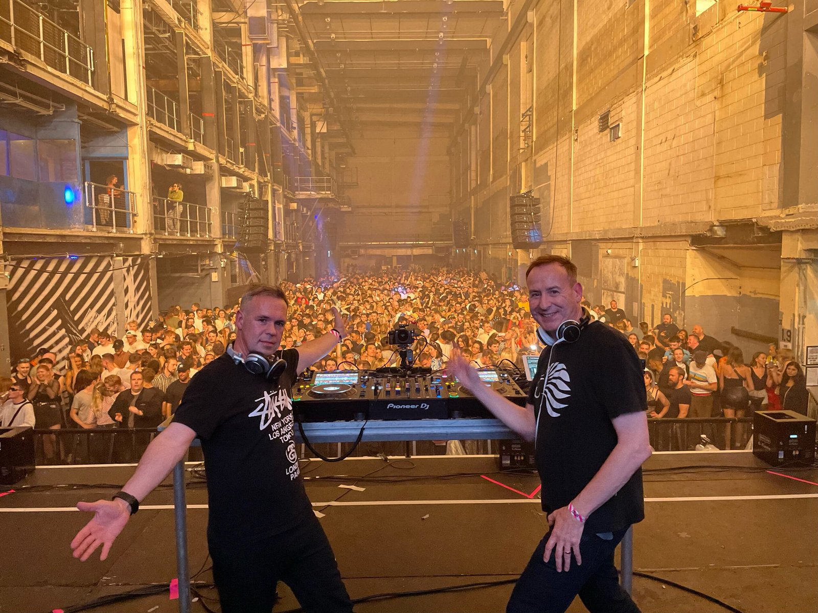 Utah Saints performing in front of a large crowd at Printworks